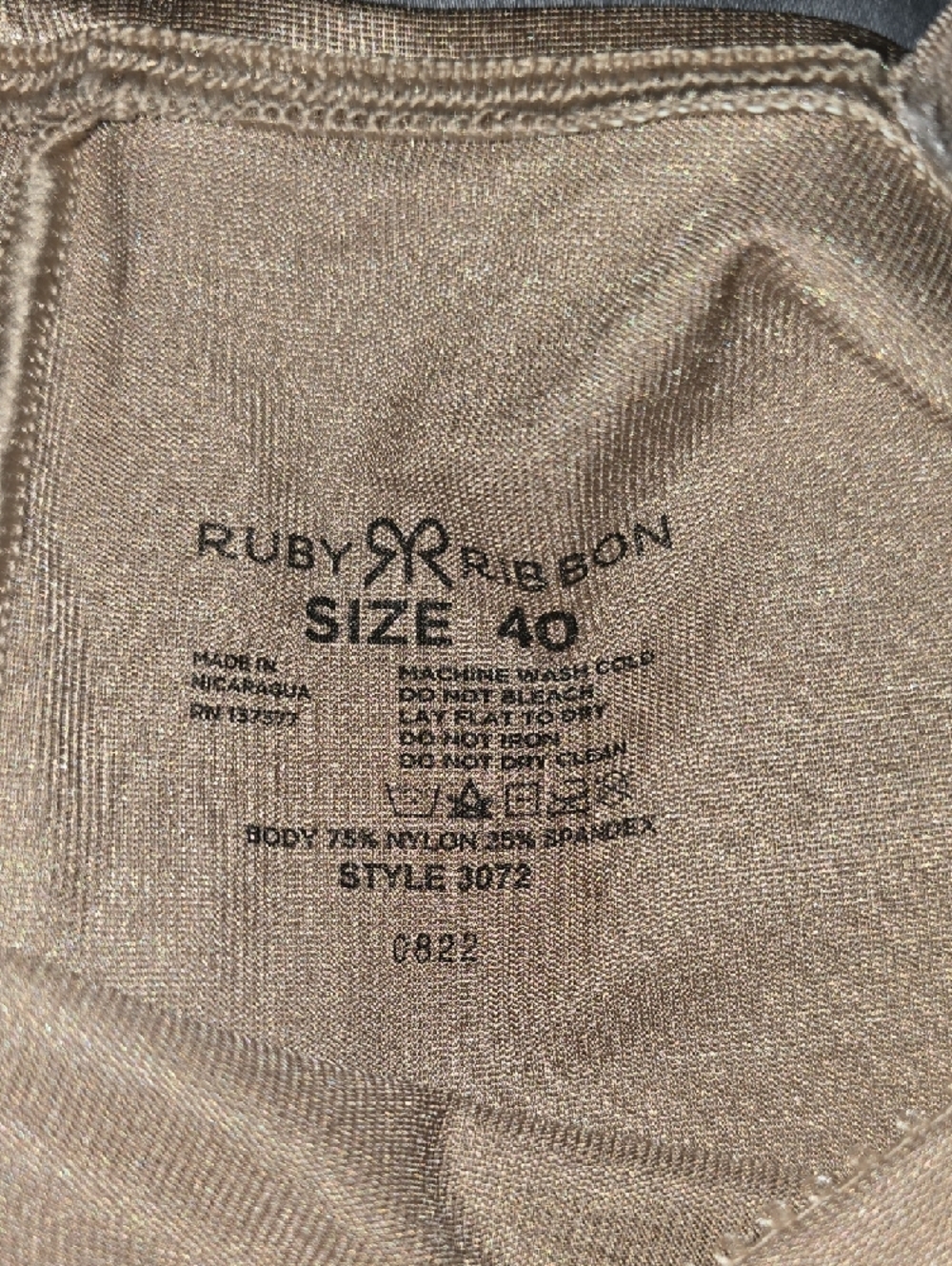 Ruby Ribbon Lumina Shapewear Tank in Pale - Picture 2 of 6